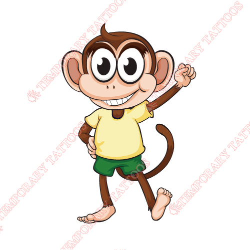 Monkey Customize Temporary Tattoos Stickers NO.8647